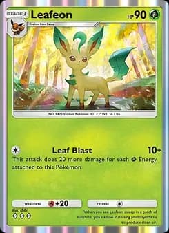Leafeon card in English