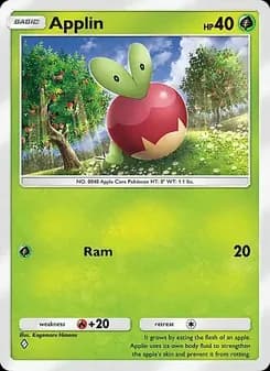 Applin card in English