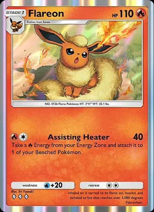 Flareon card in English