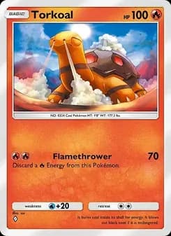 Torkoal card in English