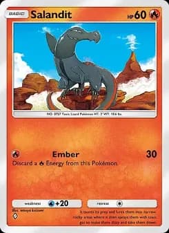 Salandit card in English