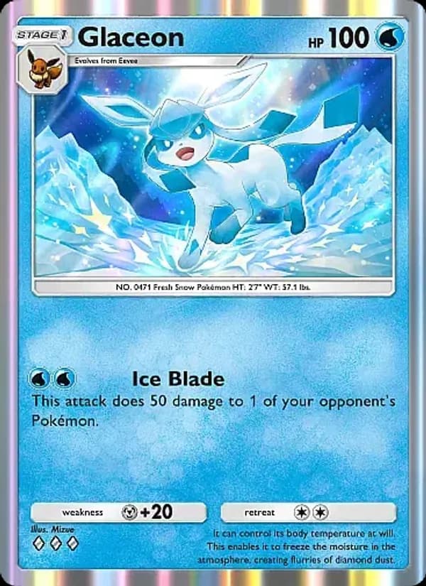 Glaceon card in English
