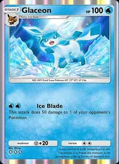 Glaceon card in English