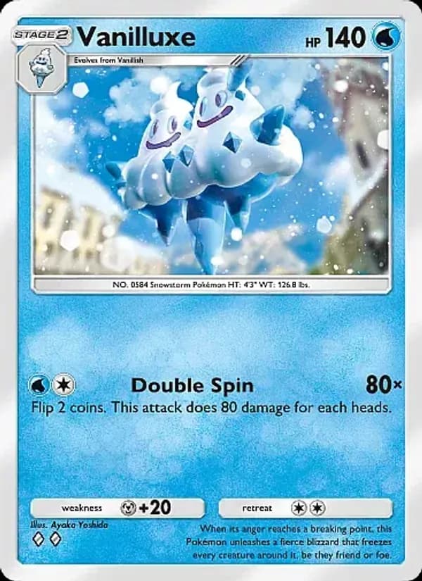 Vanilluxe card in English