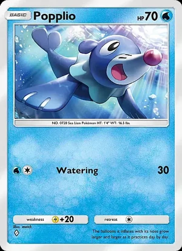 Popplio card in English