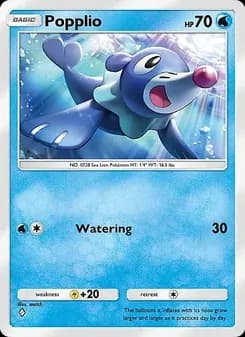 Popplio card in English