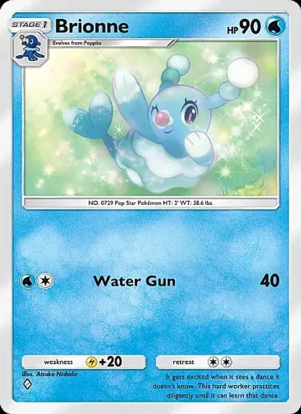 Brionne card in English