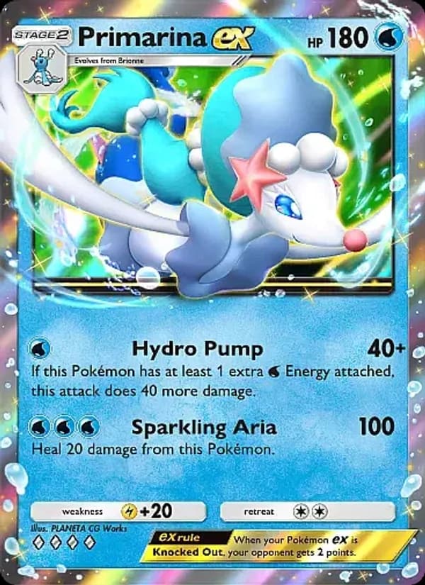 Primarina ex card in English