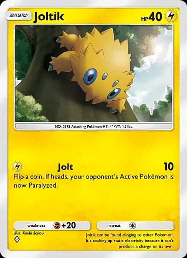 Joltik card in English