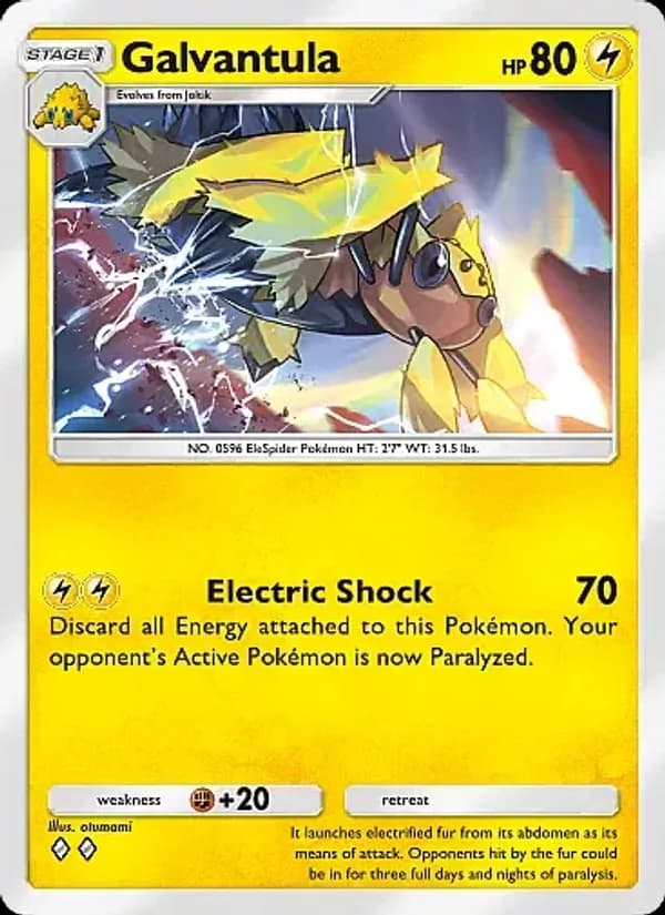 Galvantula card in English