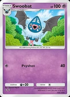 Swoobat card in English