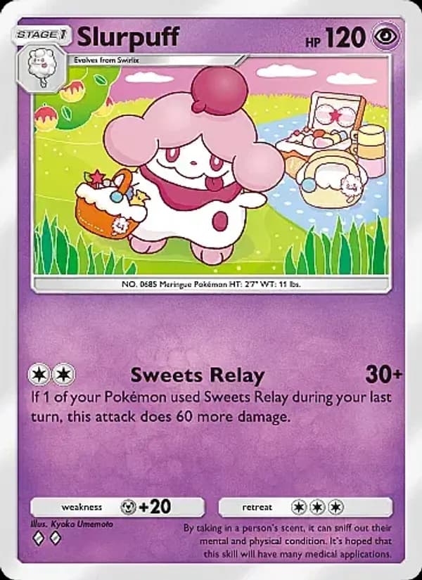 Slurpuff card in English