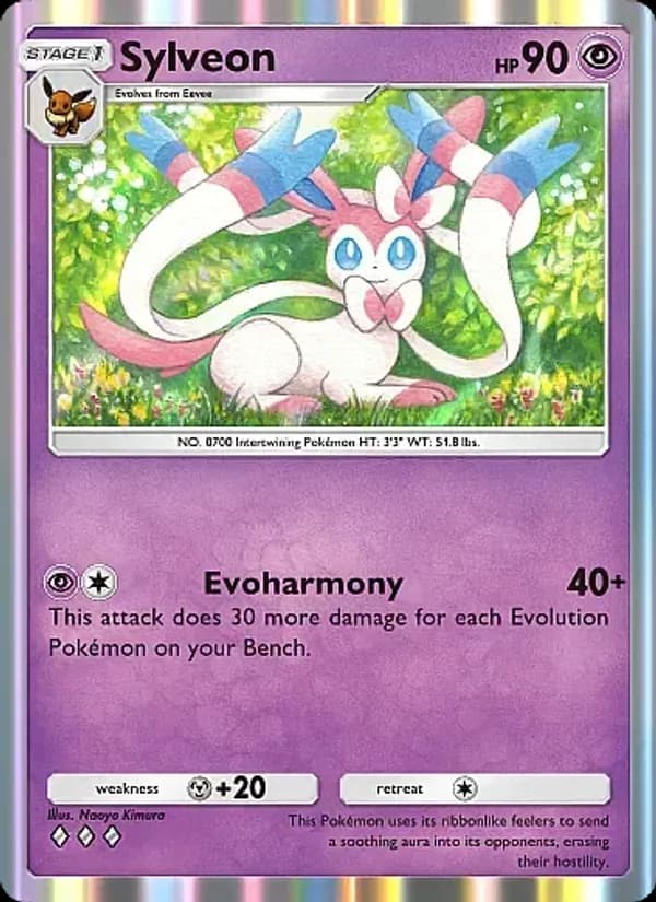 Sylveon card in English
