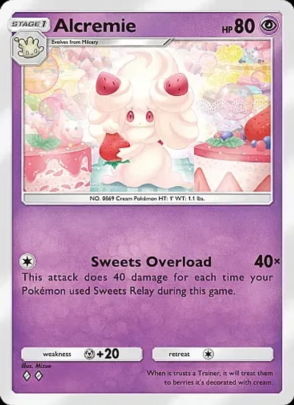 Alcremie card in English