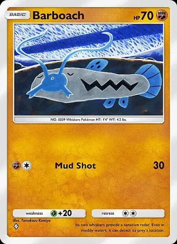 Barboach card in English