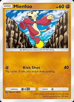 Mienfoo card in English