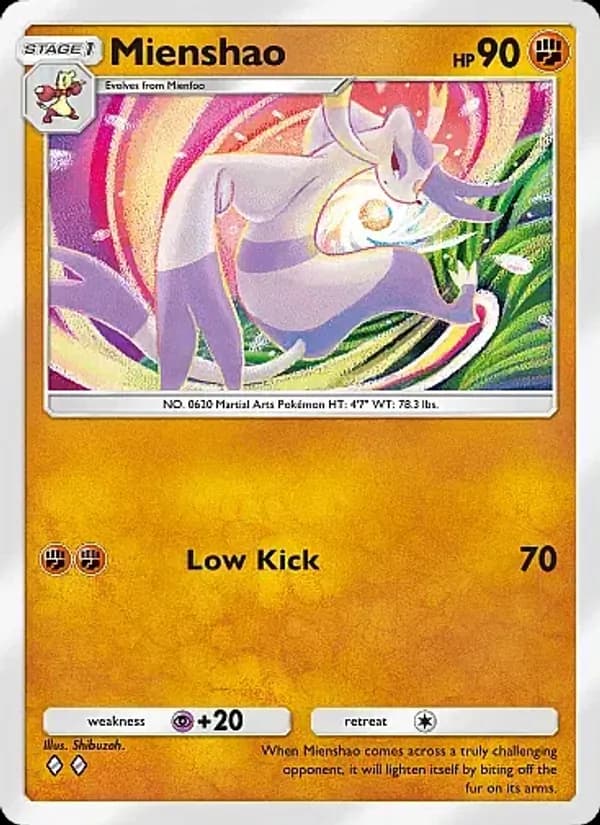 Mienshao card in English