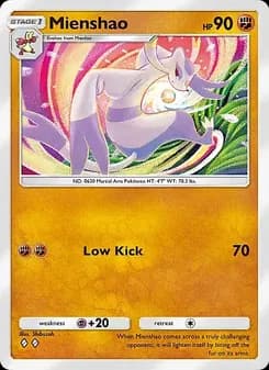 Mienshao card in English