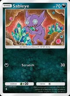 Sableye card in English