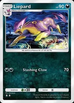 Liepard card in English