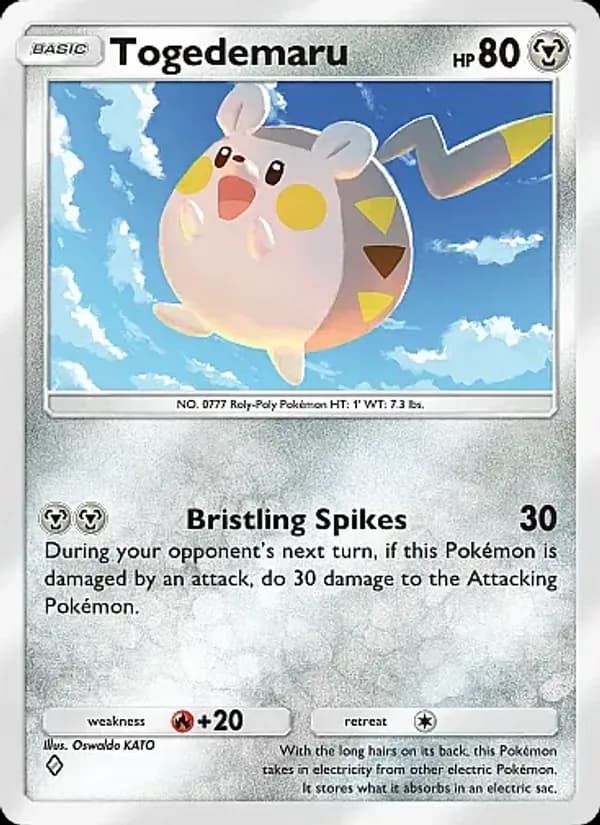 Togedemaru card in English