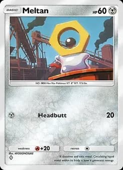 Meltan card in English