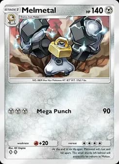 Melmetal card in English