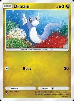 Dratini card in English
