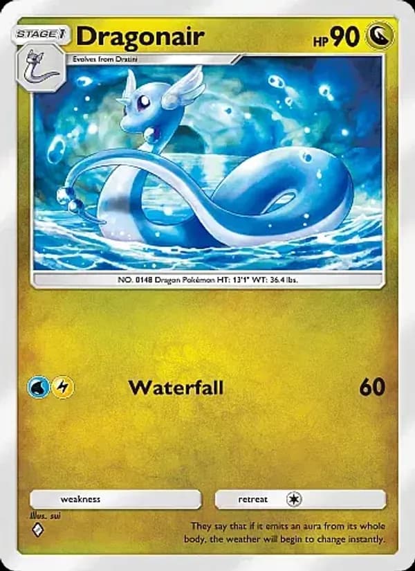 Dragonair card in English