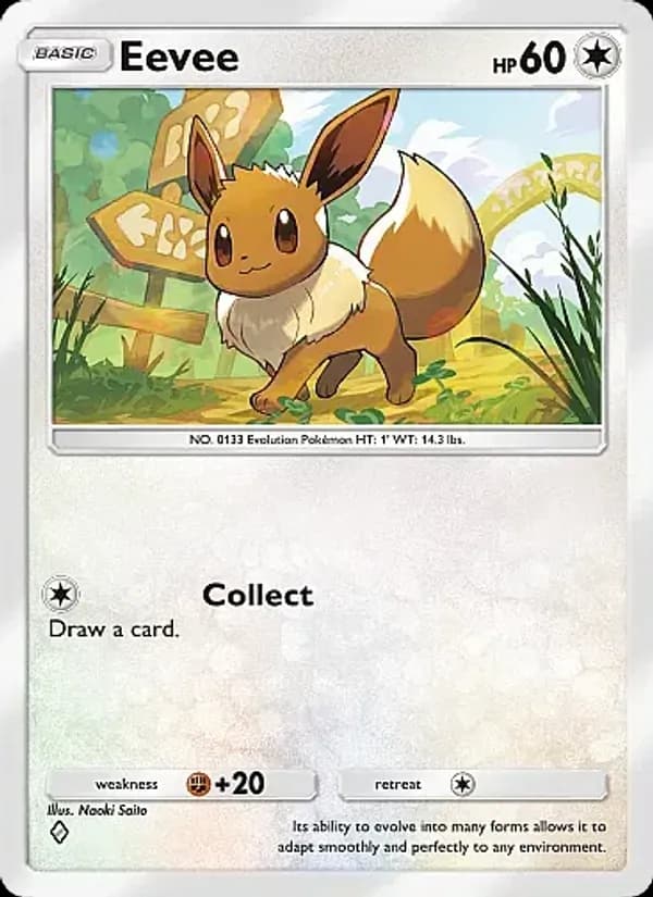 Eevee card in English