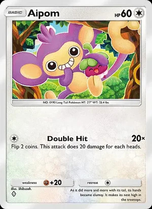 Aipom card in English