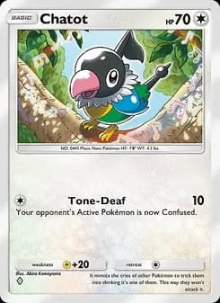 Chatot card in English