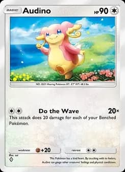 Audino card in English