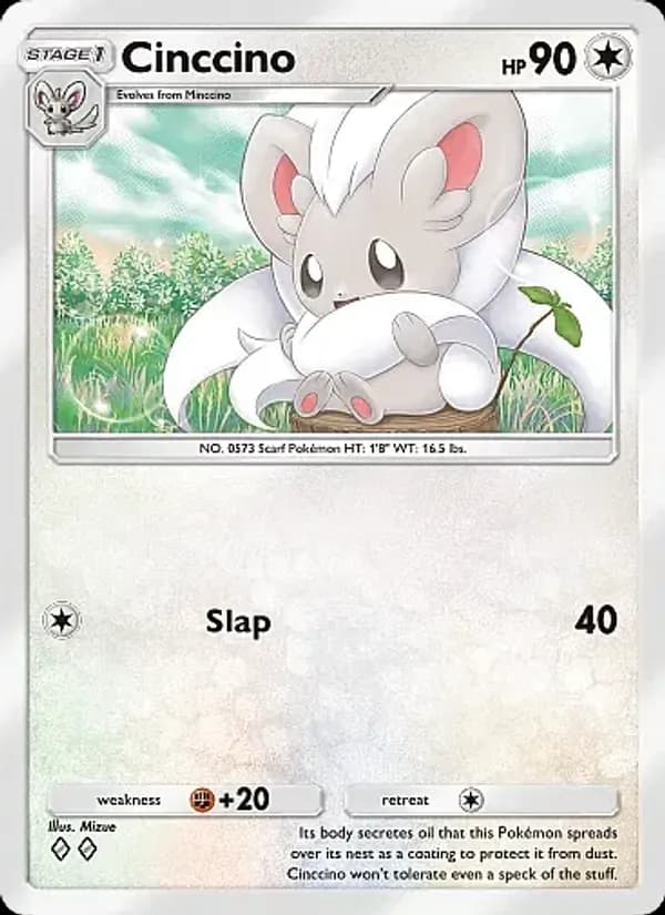 Cinccino card in English