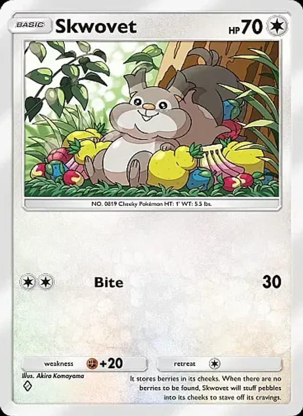Skwovet card in English