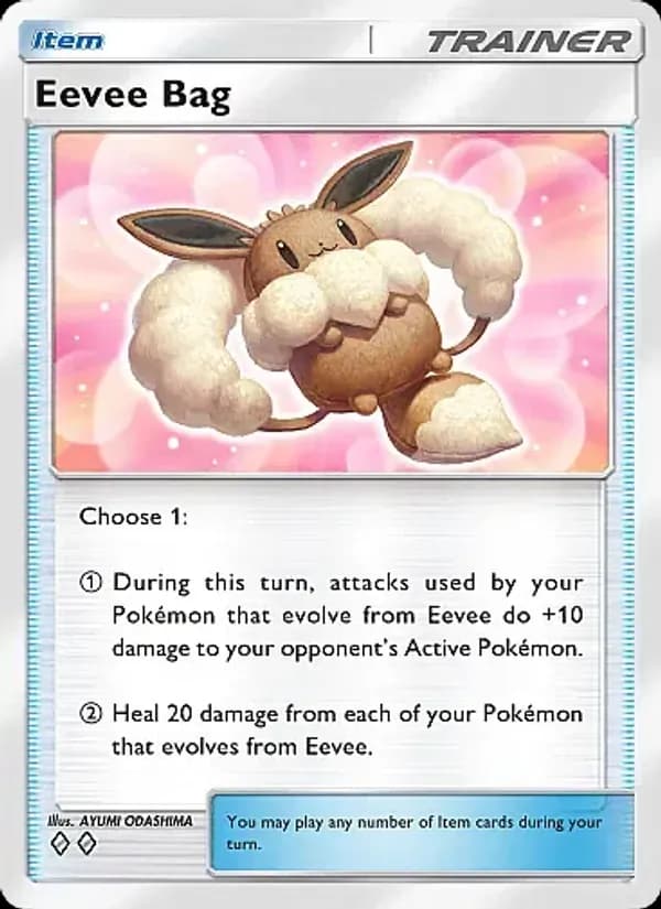Eevee Bag card in English