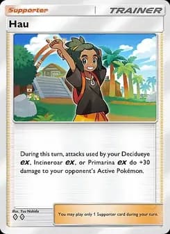 Hau card in English