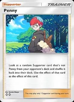 Penny card in English