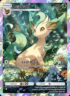 Leafeon card in English