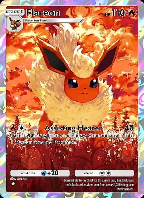 Flareon card in English