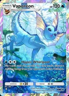 Vaporeon card in English