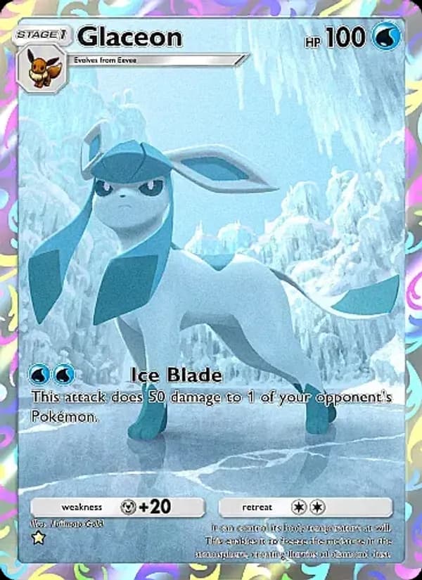 Glaceon card in English