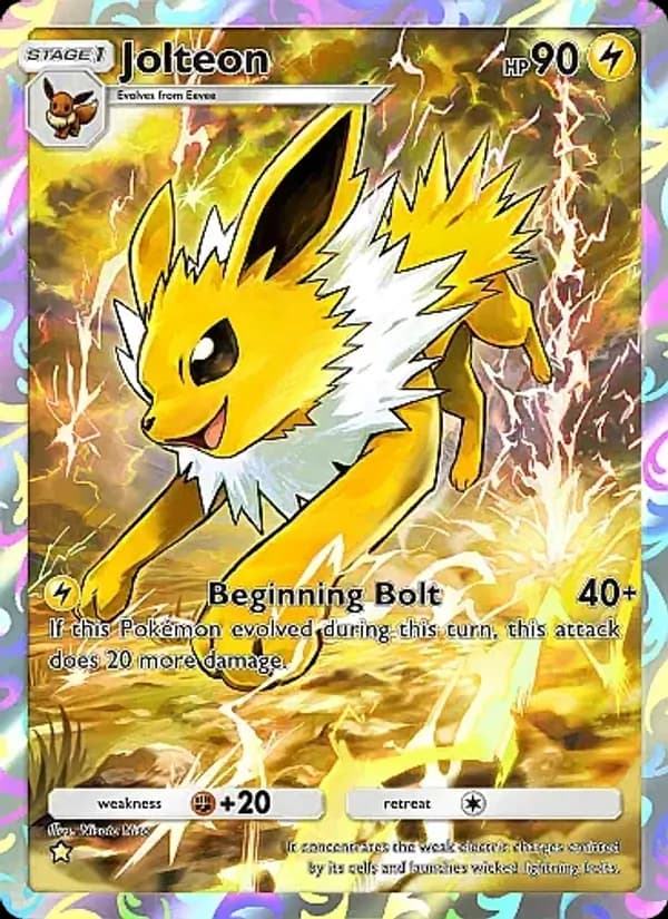 Jolteon card in English