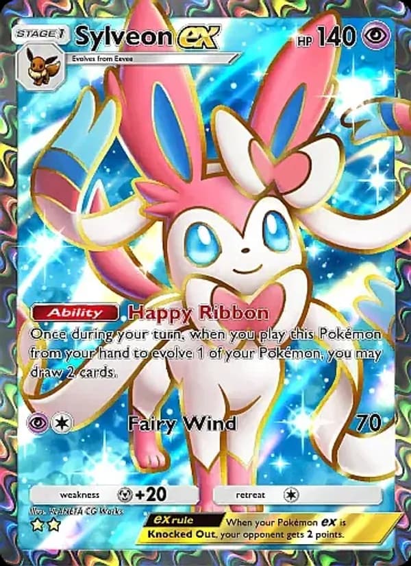 Sylveon ex card in English