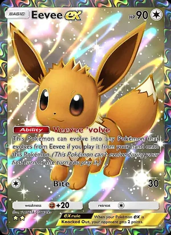 Eevee ex card in English