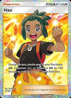 Hau card in English