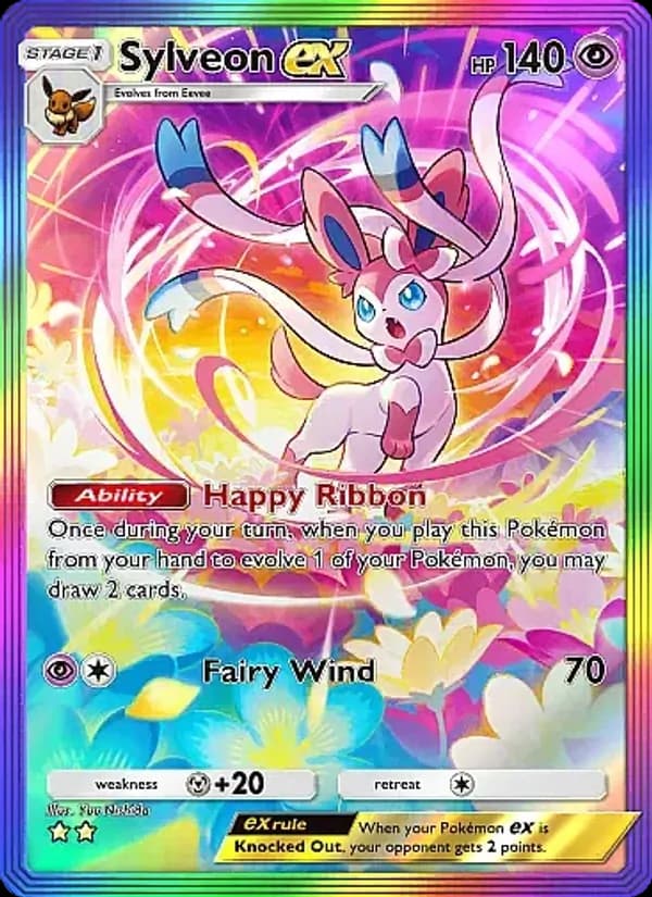 Sylveon ex card in English