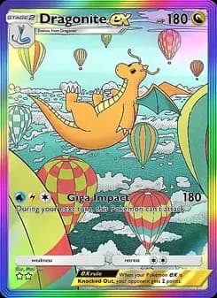 Dragonite ex card in English