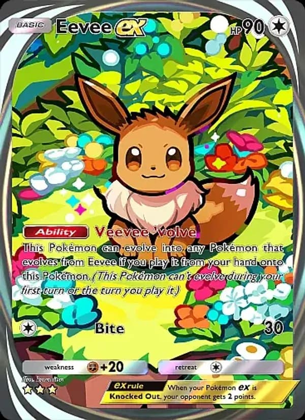 Eevee ex card in English