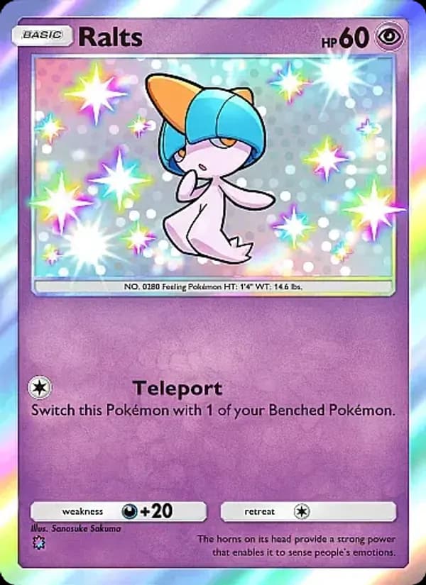 Ralts card in English